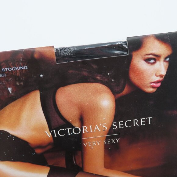 Victorias Secret Very Sexy Size C 15 Denier Black Classic Socking Womens NEW - Picture 3 of 8